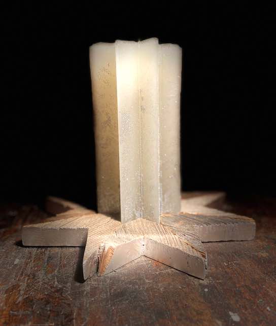 Bilderrahmen mit drehbarem Bild auf Robinien-Holz