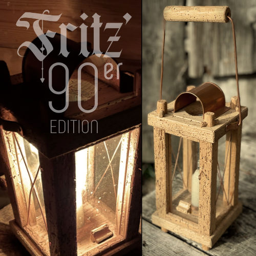 Fritz’ 90er Edition: Laternen aus wurmstichigem Altholz bei Tag und Nacht